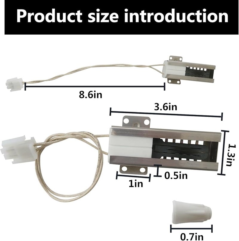 Gas Range Oven Igniter Replacement For Hotpoint GE Frigidaire Samsung Kenmore Models - Image 2
